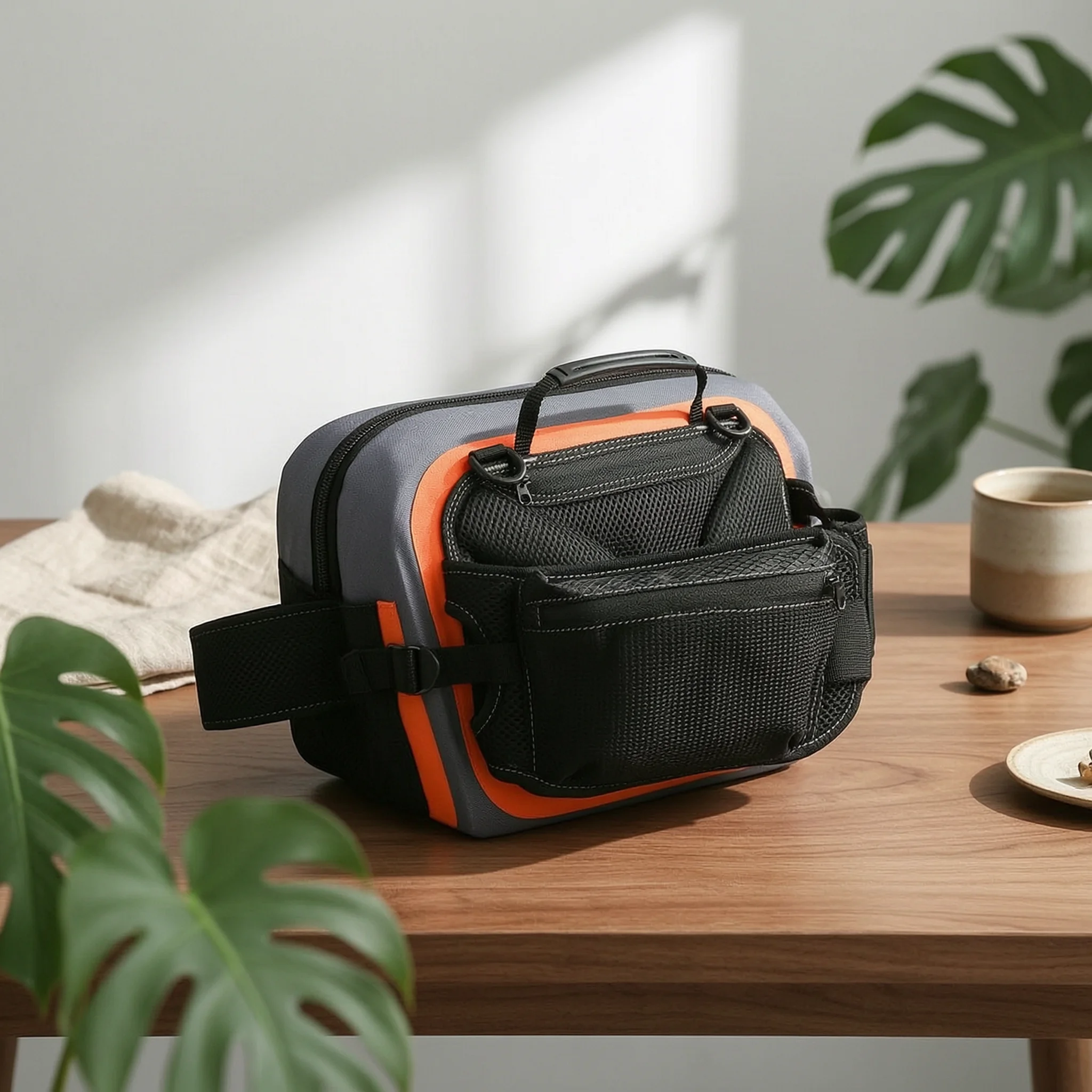 Fishing Tool Bag Waterproof Fishing Tackle Bag Fanny Pack Roll-Top Outdoor Carry Side Pockets