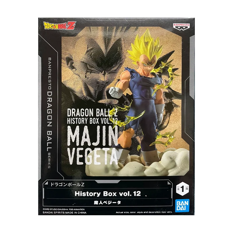 Banpresto Original Dragon Ball Z History Box 12 Vegeta Anime Action Figure Toys For Boys Girls Kids Birthday Gifts Collectible