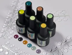 Nail Polish Bottle Cap Color Display Card Nail Color Display Card/ Round Circle Acrylic Nail Art Display