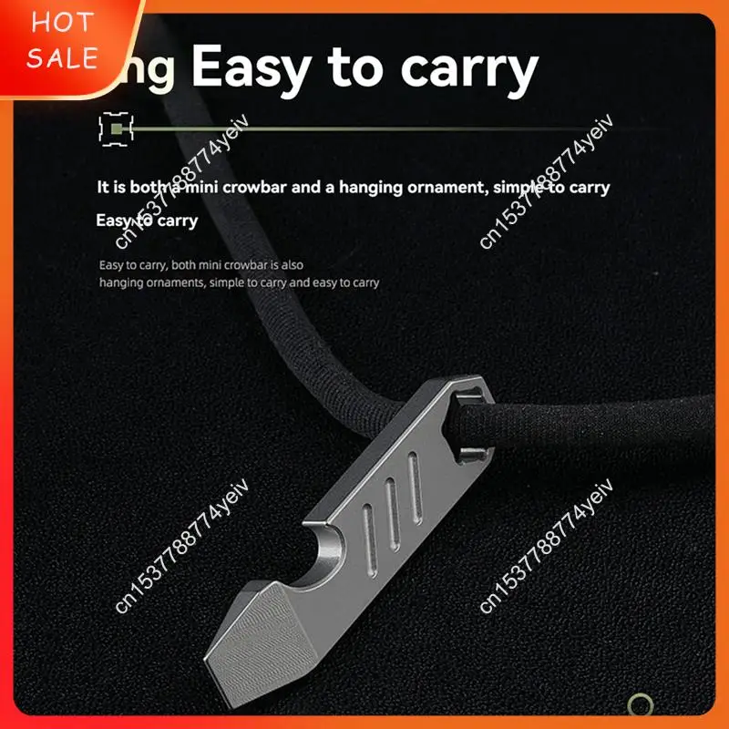 Mini palanca multifuncional, abridor de botellas, llave Hexagonal, herramienta multifuncional portátil para exteriores, equipo de Camping A62X