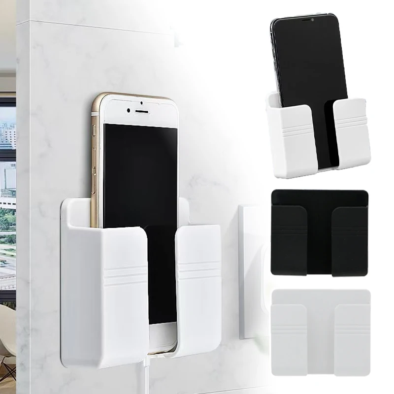 

Настенный ящик для хранения с пультом дистанционного управления для телевизора, многофункциональный органайзер без перфоратора, держатель для зарядки мобильного телефона «сделай сам», подставка