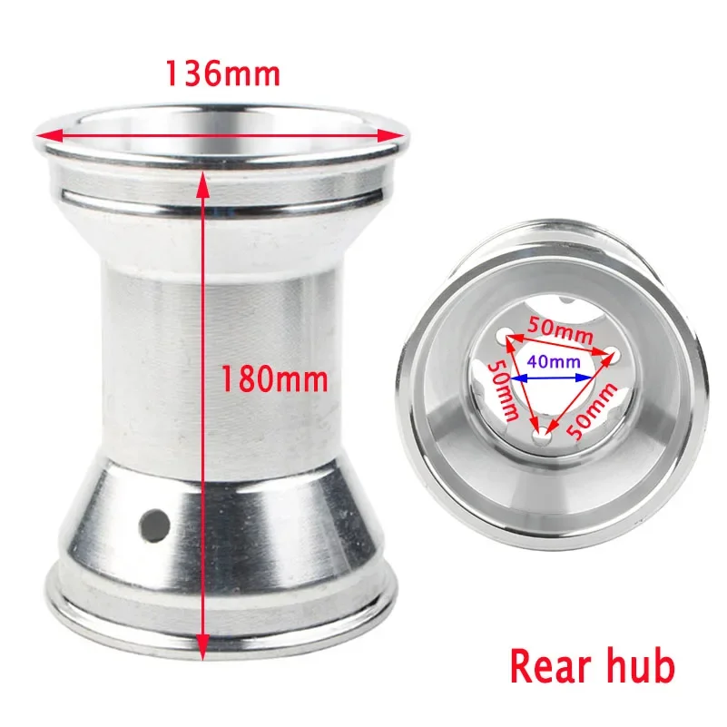 Go Kart Aluminium Alloy 5 Inch 11x7.10-5 rear wheel Rim 10*4.5-5 front Wheel Rim Fit For ATV Go-Kart Scooter Drift Car