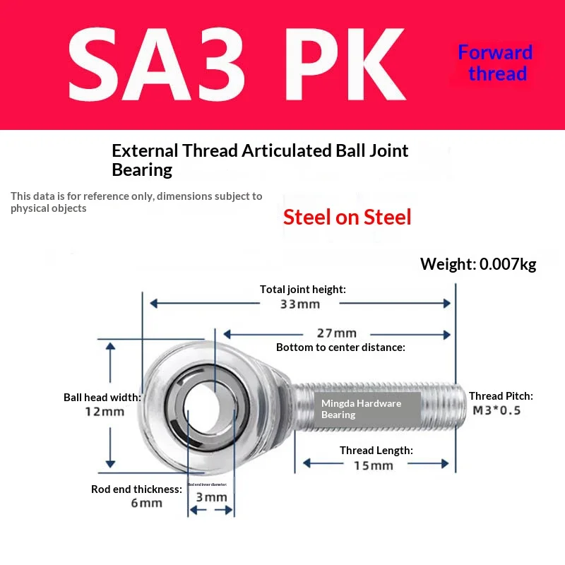 5PCS Fish Eye Rod End Joint Bearings Come In a Complete Range Of Styles