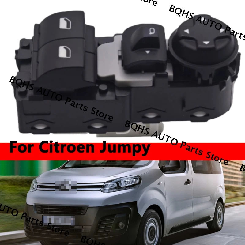 

Electric Power Window Master Control Switch Glass Lift Control Button 96783350ZD Replacement For Citroen Jumpy