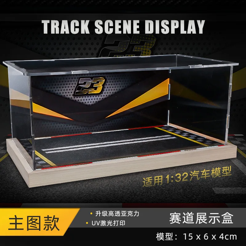 1:32 Simulation Car Parking Lot Street view Scene Vehicles Dioramas Car Model Figure Display Cabinet Box Toy Collection Gifts