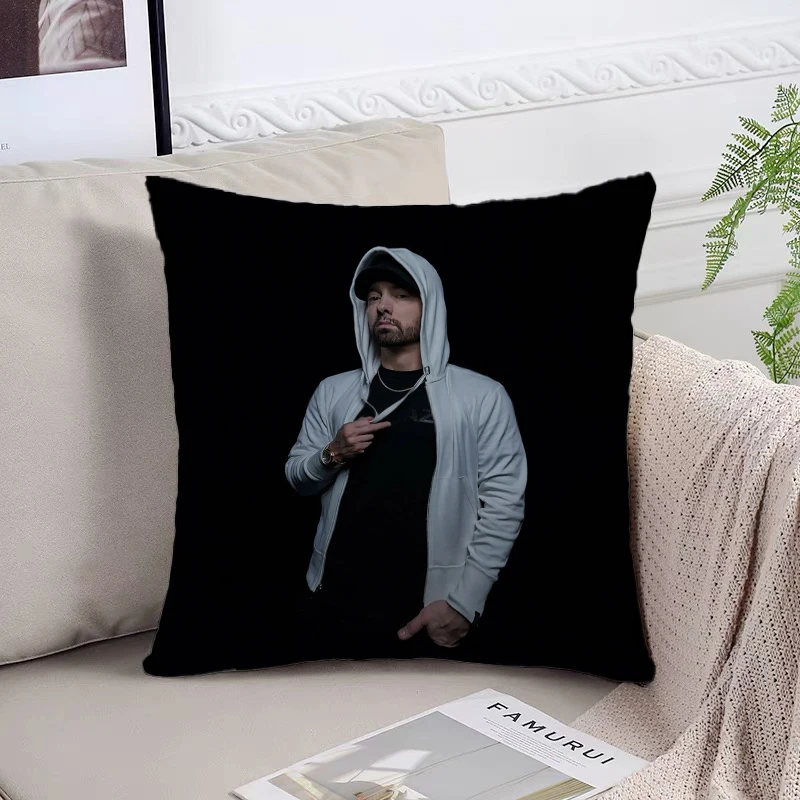 Decorative Pillowcase 40x40 E-Eminem Fan Gifts Pillowcases for Pillows 45x45 Cushions Covers Cover for Living Room Cushions Bed