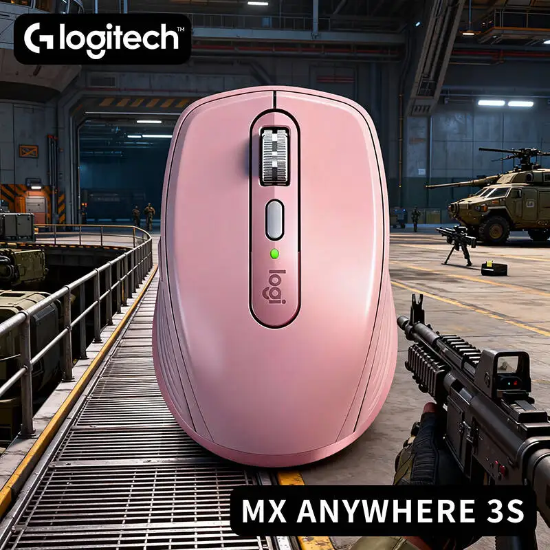 

Компактная мышь Logitech MX Anywhere 3S, эргономичный дизайн, перезаряжаемая, с быстрым прокруткой для портативных ПК Mac