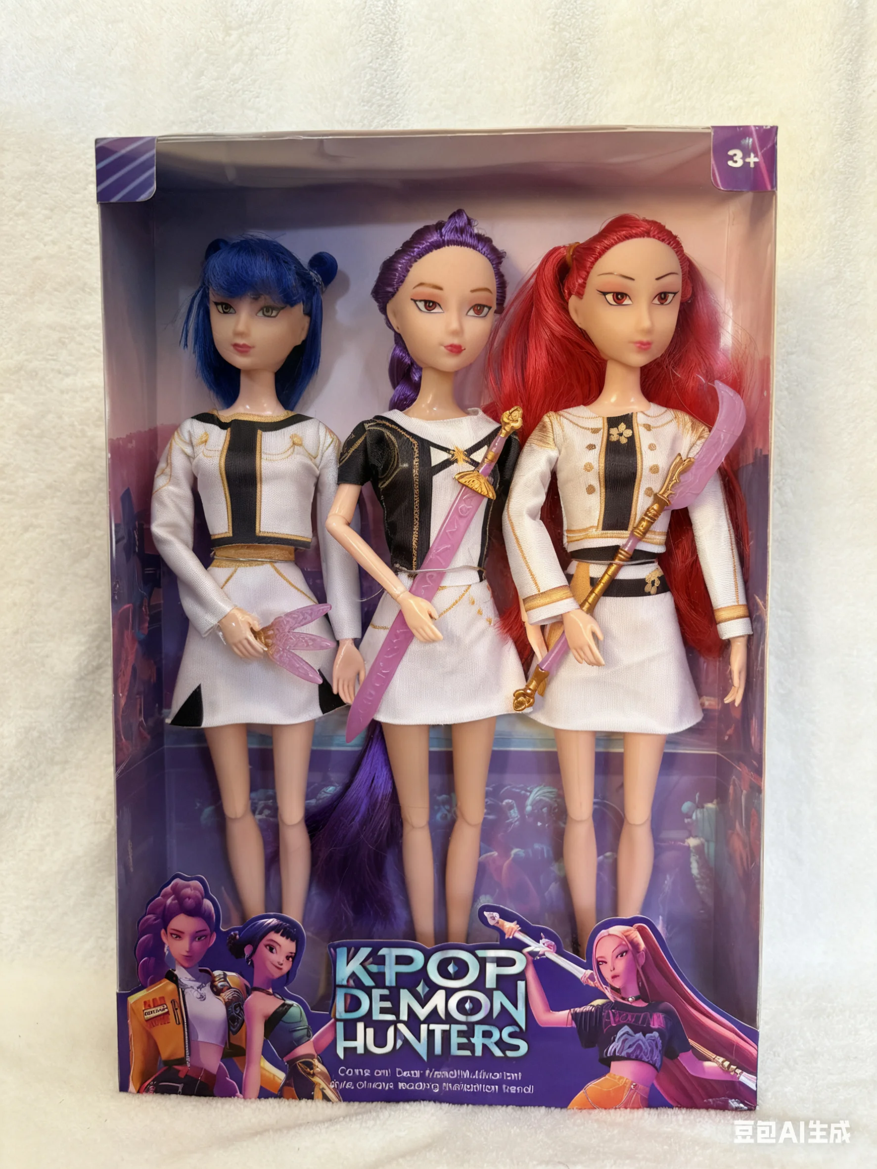 3 قطع من دمى موسيقى Kpop Demon Hunters، شخصيات المحارب السحري مع الصوت والملابس، ألعاب للأطفال من سن 3 سنوات فما فوق