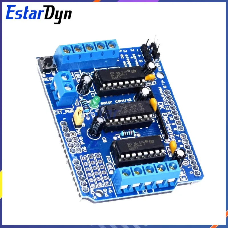 L293D Motor Drive Shield dual for Duemilanove, Motor drive expansion board