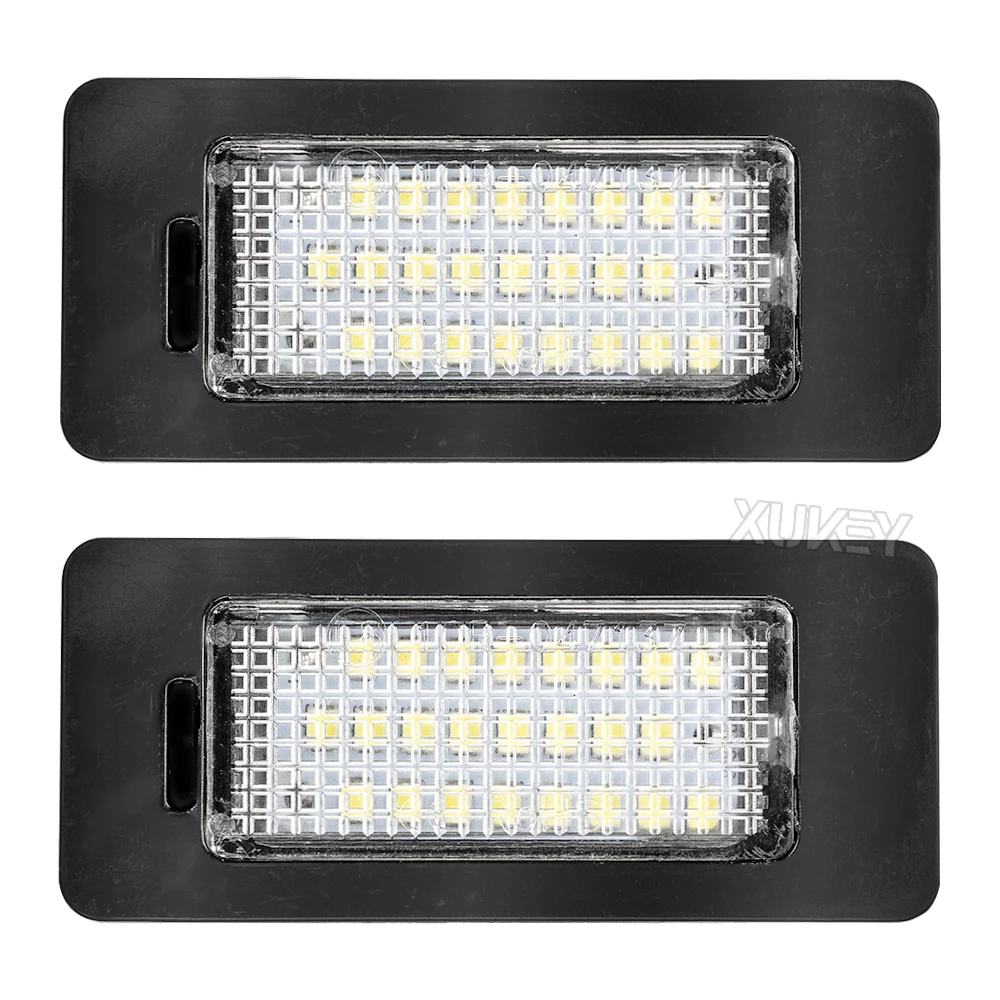 2x LED Number License Plate Light For SKODA Octavia Superb Rapid Yeti Fabia 5N0943021 3AF943021A 4G0943021 1K9943021A 1K9943127A