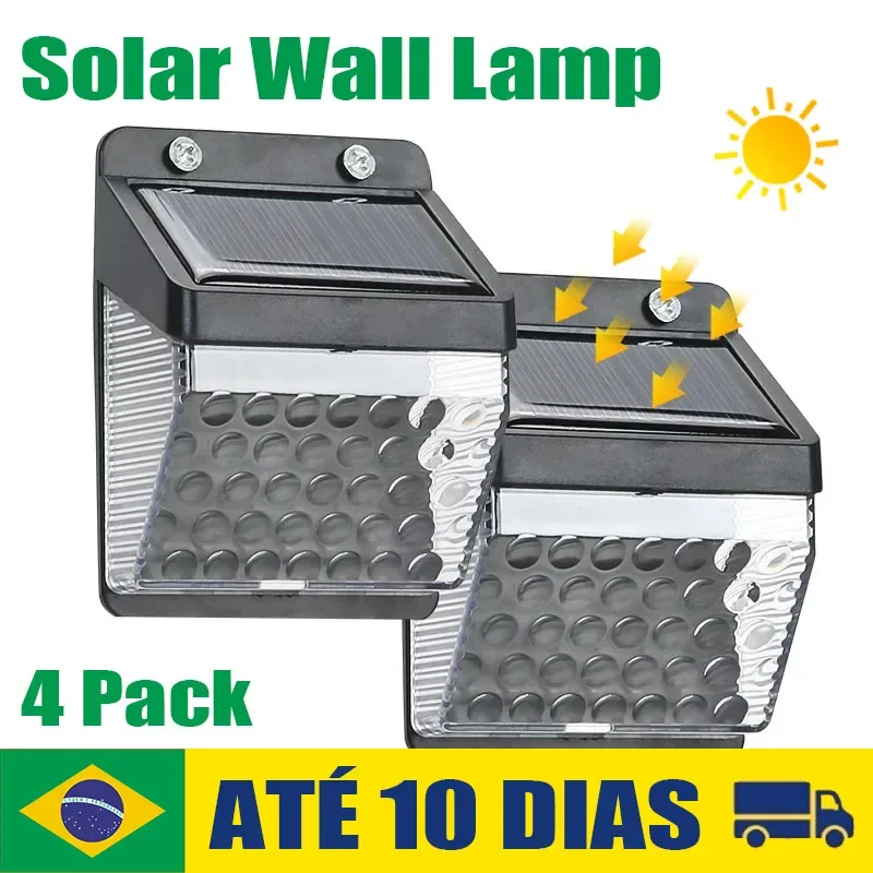 Solar LED Outdoor Light Garden Street Light Waterproof Human Sensing Home Garden Layout Balcony Decorative Step Stair Wall-Light