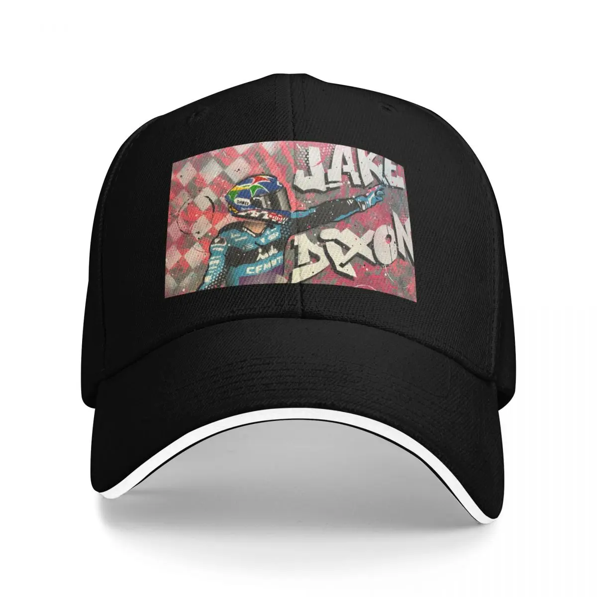 

Jake Dixon Moto2 graffiti painting by DRAutoArt Baseball Cap Snap Back Hat Uv Protection Solar Hat For Man Women's
