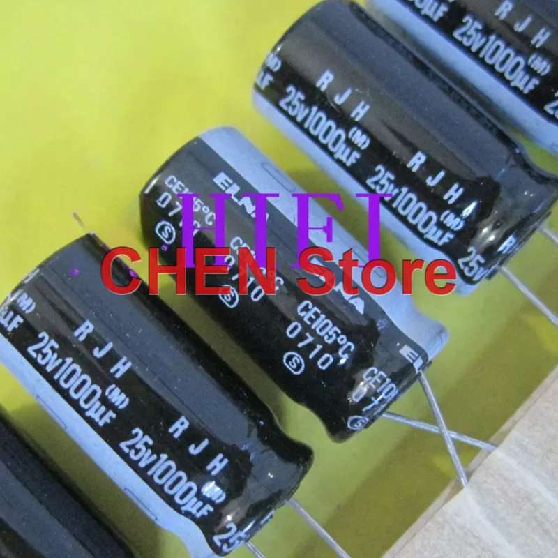 20 шт./лот, оригинальный электролитический конденсатор ELNA RJH 1000UF 25V 12.5X25MM 85C 25V1000UF, бесплатная доставка