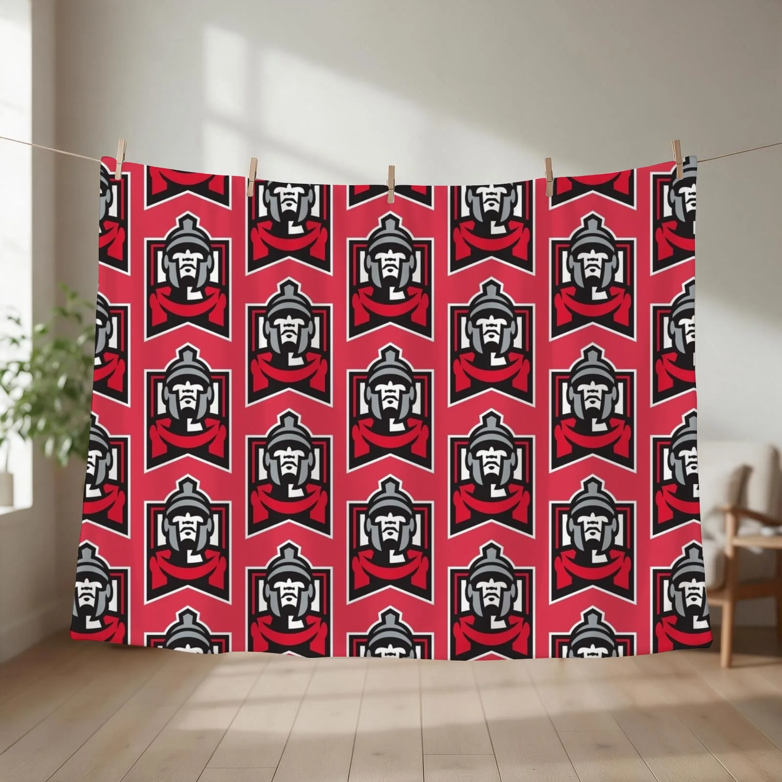 ESU Warriors Throw Blanket Thins bed plaid Plush Decoratives Blankets