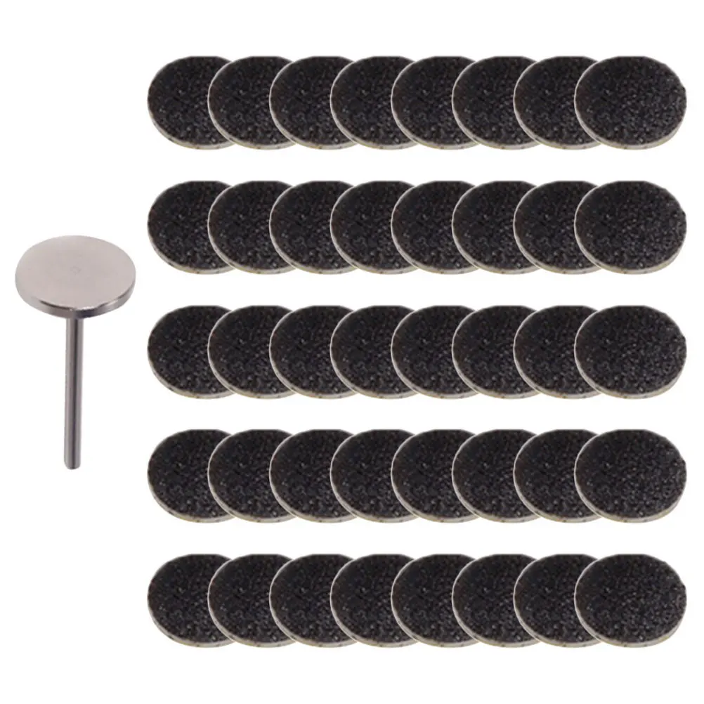 

50pcs Stainless Steel Sandpaper Discs for Nail Grinding Pedicure Tools Callus Remover Foot Sanding Machine Accessories Dead Skin