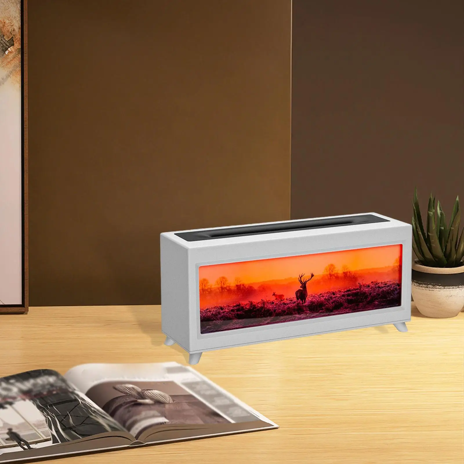 Humidificador para chimenea, decoración del hogar, regalo de cumpleaños con temporizador, difusor de aceites esenciales de 220ml para sala de estar, Hotel, hogar, oficina y dormitorio