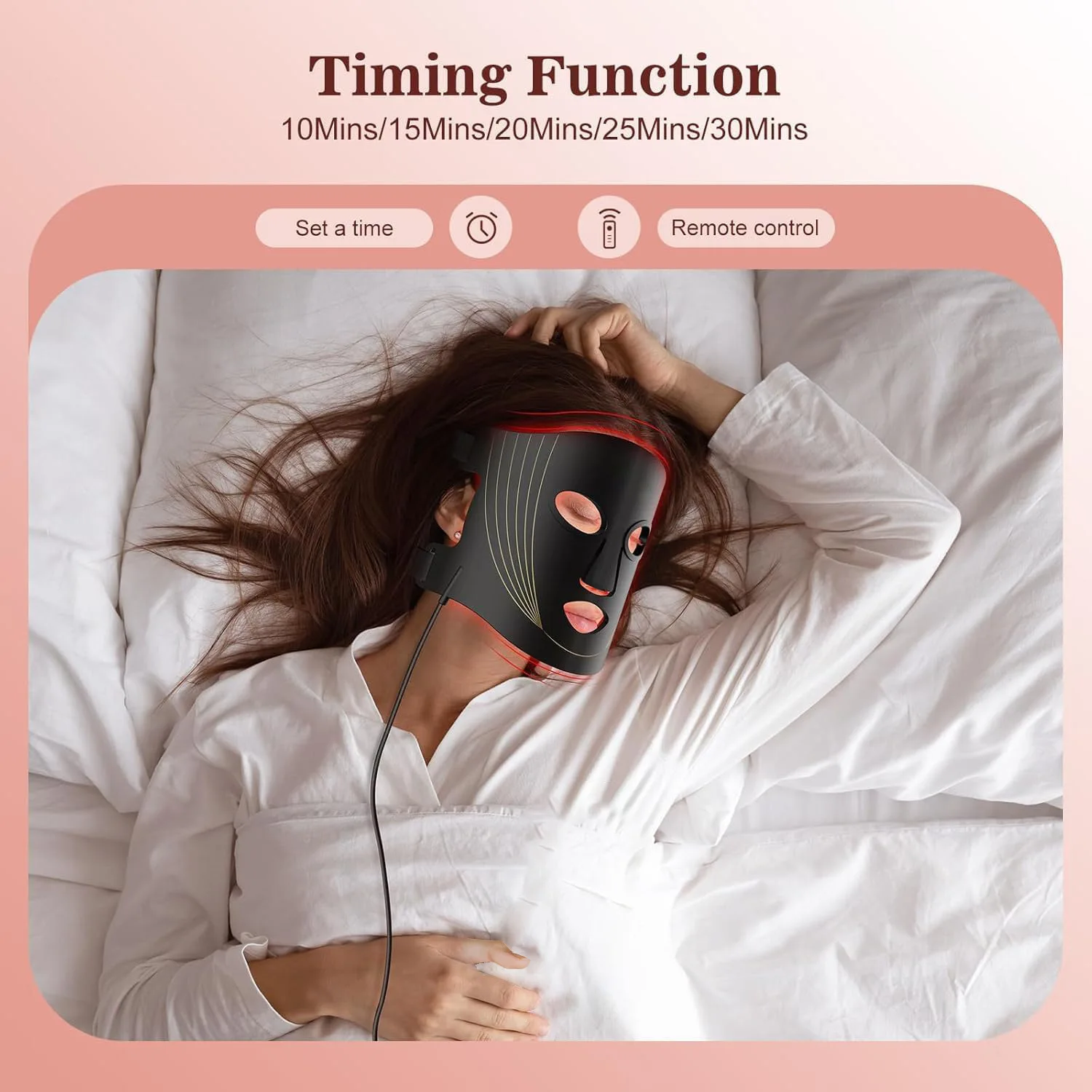 Silicone LED face and neck mask (listing 8612), view 6