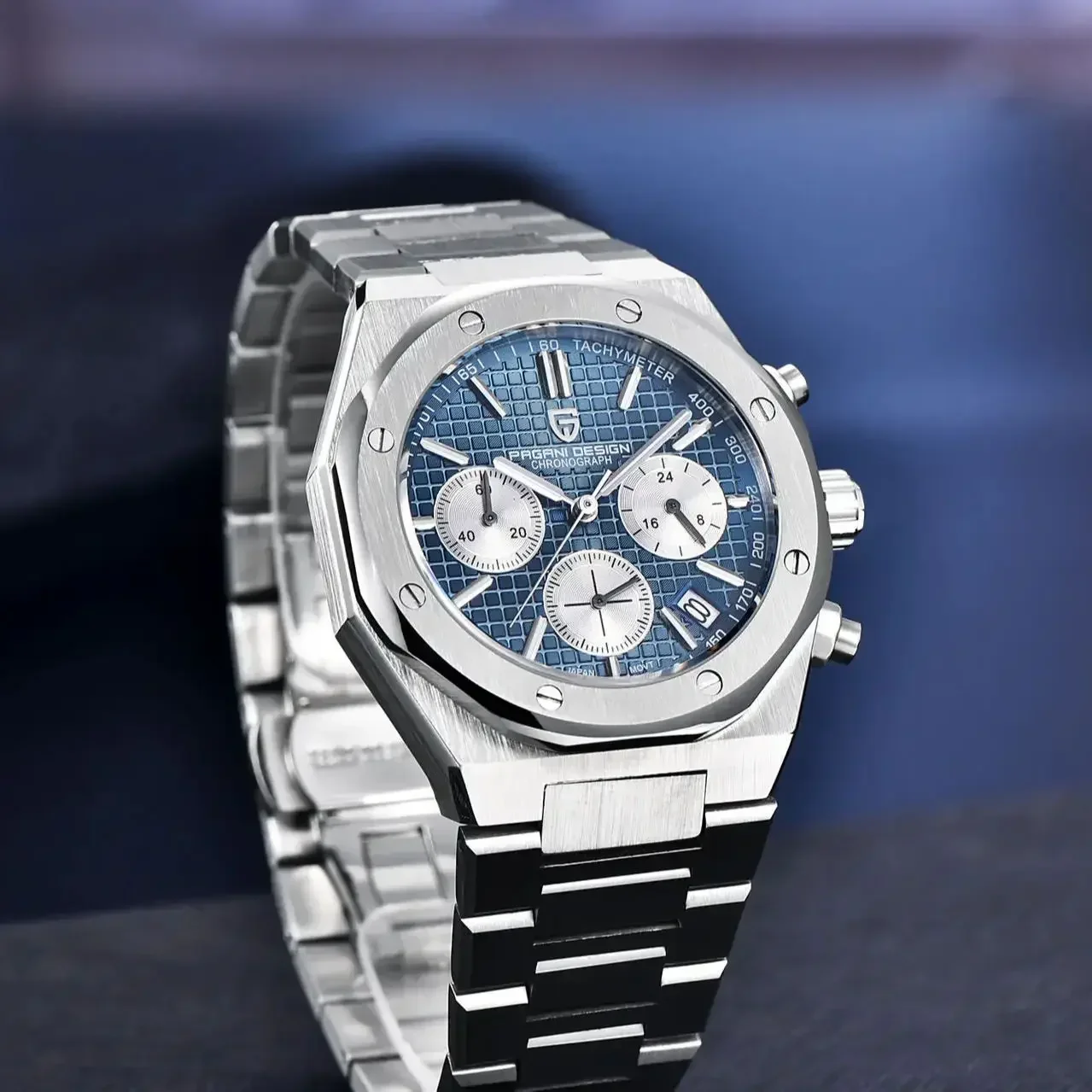 PAGANI DESIGN 2026 New 40mm Men\'S Quartz Watch Sapphire Stainless Steel Waterproof 20bar C3 Chronograph Reloj Hombre Man Watches