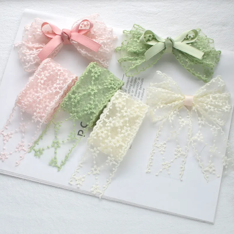 

Материал для рукоделия: 42 мм, сетка, кружево, вышивка, для аксессуаров для волос, головных уборов, бантов ручной работы, DIY, аксессуаров для головных уборов и шляп