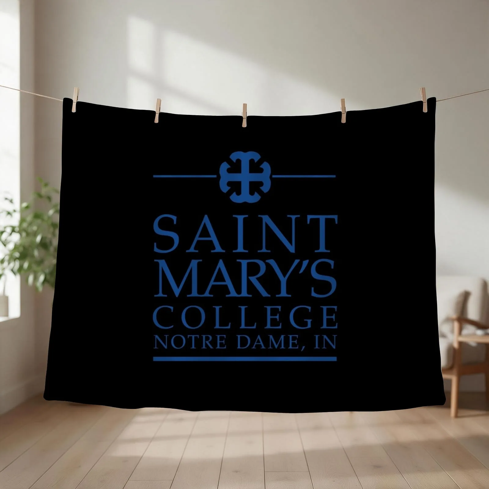 Saint Mary's College-belles Throw Blanket couch cozy soft plush fuzzy picnic outdoor blanket