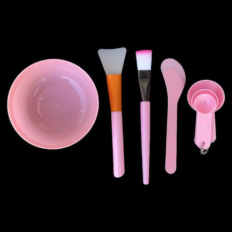 7-teiliges DIY-Gesichtsmasken-Mischwerkzeug-Set Gesichtsmasken-Mischschüssel-Set Gesichtsmaskenschüssel, Spatel, Silikon-Gesichtsbürsten, Löffel – Detail 6