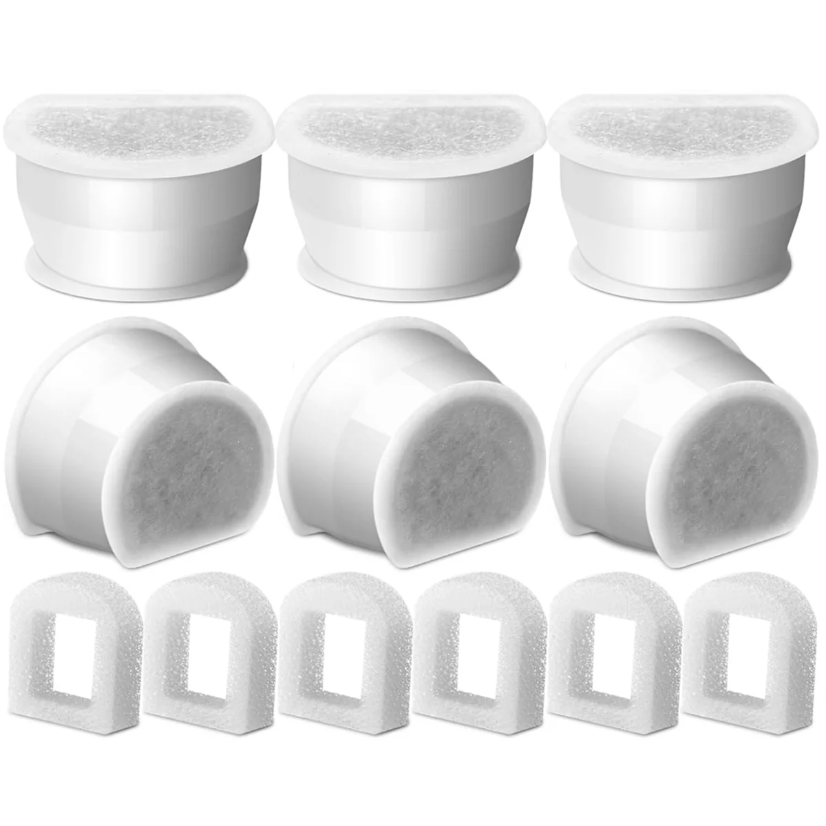 Water Fountain Filters &Foam for Petsafe Ceramic Avalon Butterfly Sedona Cat Fountain Automatic Water Bowl Filters 6PCS