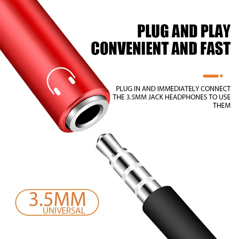 2in1 USB C To 3.5mm Headphone Jack Adapter Type C PD 60W Charge Audio Aux Adaptor for Ipad Pro Samsung S20 Ultra Xiaomi Huawei