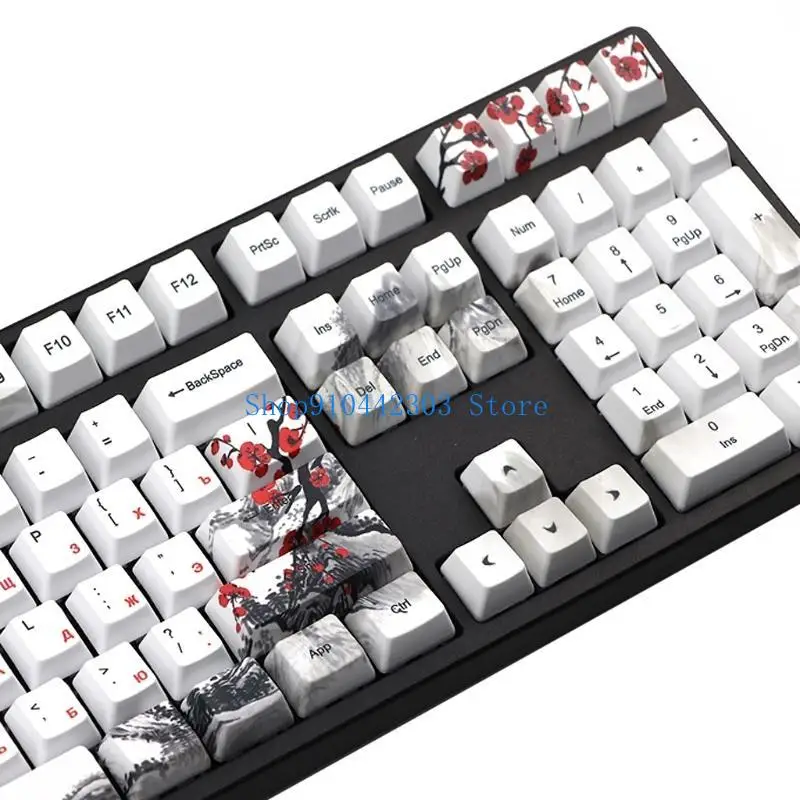 652F 110 Keys PBT Keycaps OEM Profile DYE-SUB For Cherry MX Switch 1.5U 1.75U 2U Shift 6.25U Spacebar Mechanical Keyboard