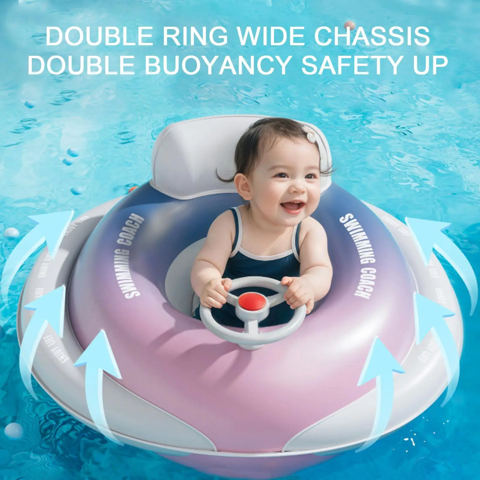 

Canopy Float For Baby Baby Floats With Canopy For Pool Ergonomic Backrest Design Floating Seat Toys For Girls Bath Boys