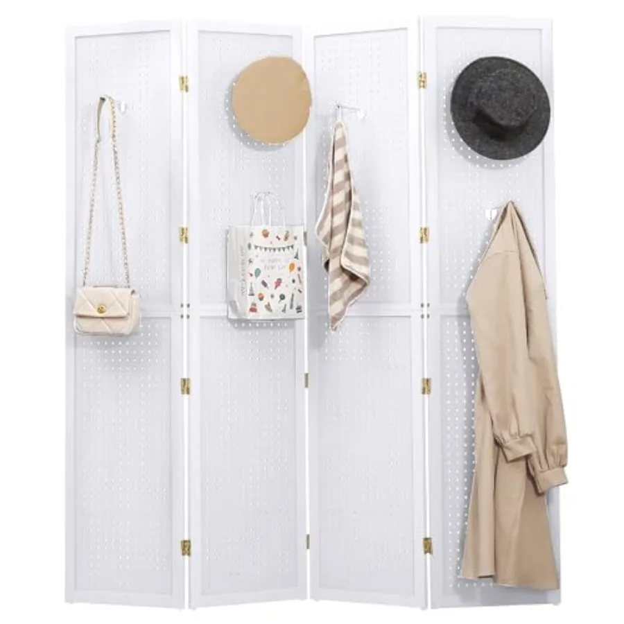 

Складная деревянная перегородка-экран из 4 панелей (1,7 м) для демонстрации ювелирных изделий, портативная, для розничной торговли, рукоделия, ткани, художественных работ