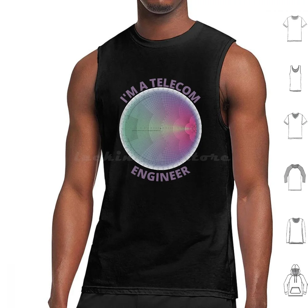 I Am A Telecom Engineer Tank Tops Print Cotton Smith Chart Smith Chart Math Electronics Electrical Engineering Engineer
