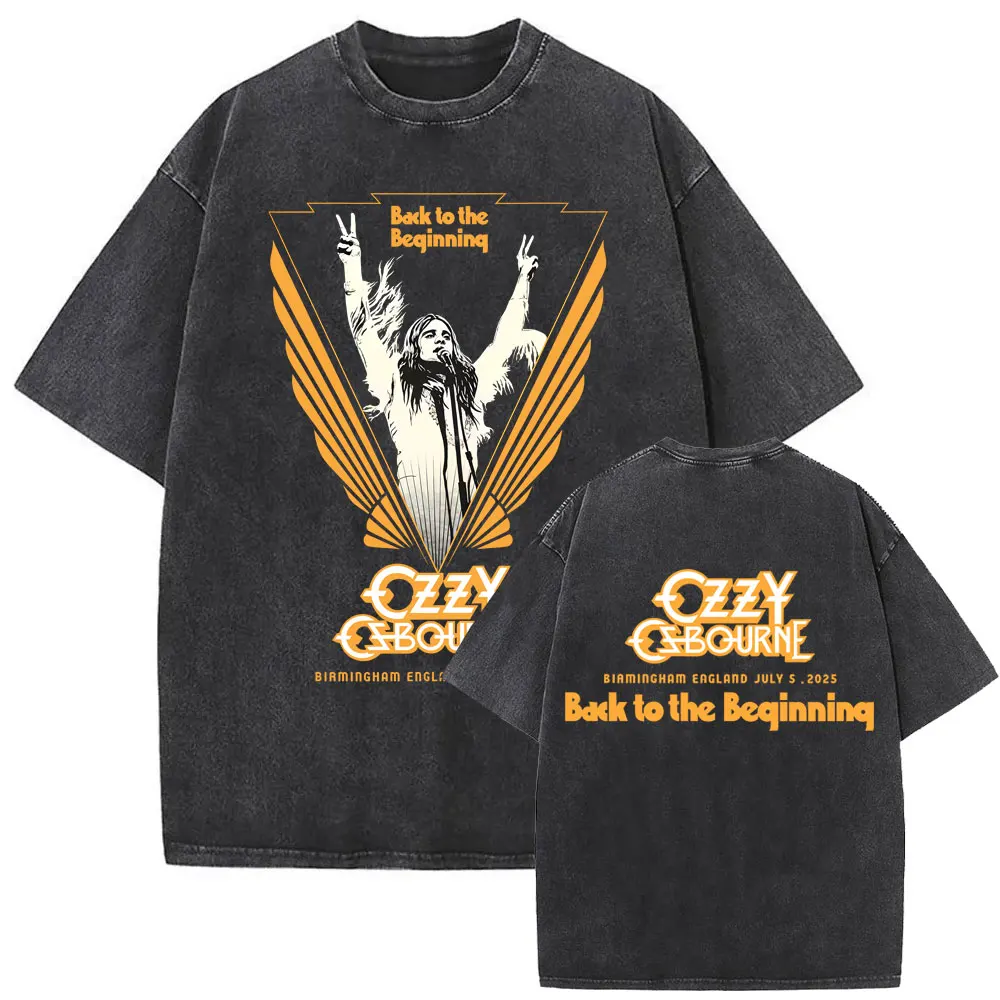 Vintage Washed Black Sabbath Band Ozzy Osbourne Back To The