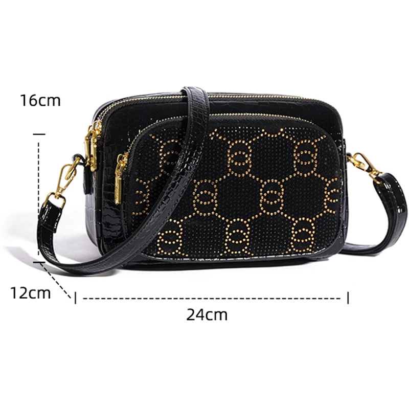 New Fashion Designer Women\'s Handbag Fashion Diamond Set Female Messenger Bag and Wallet High Quality Shoulder Bags Sac A Main