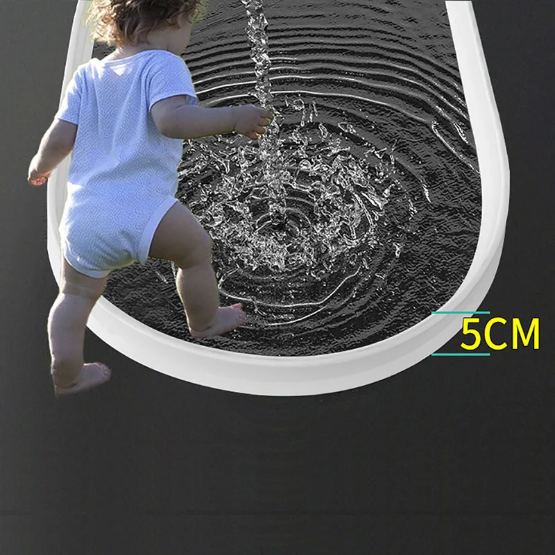 Bathroom Toilet Waterproof Strip Silicone Self-adhesive Waterproof Strip  Shower Room Floor Dry Wet Separation Waterproof Strip view 2