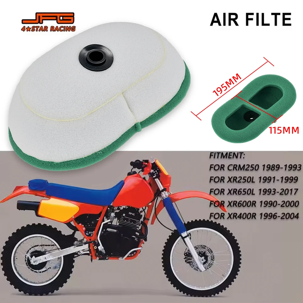 Filtry powietrza do czyszczenia motocykli Akcesoria do Honda CRM250 XR250L XR650L XR600R XR400R XR 250L 650L 600R 400R Dirt Pit Bike
