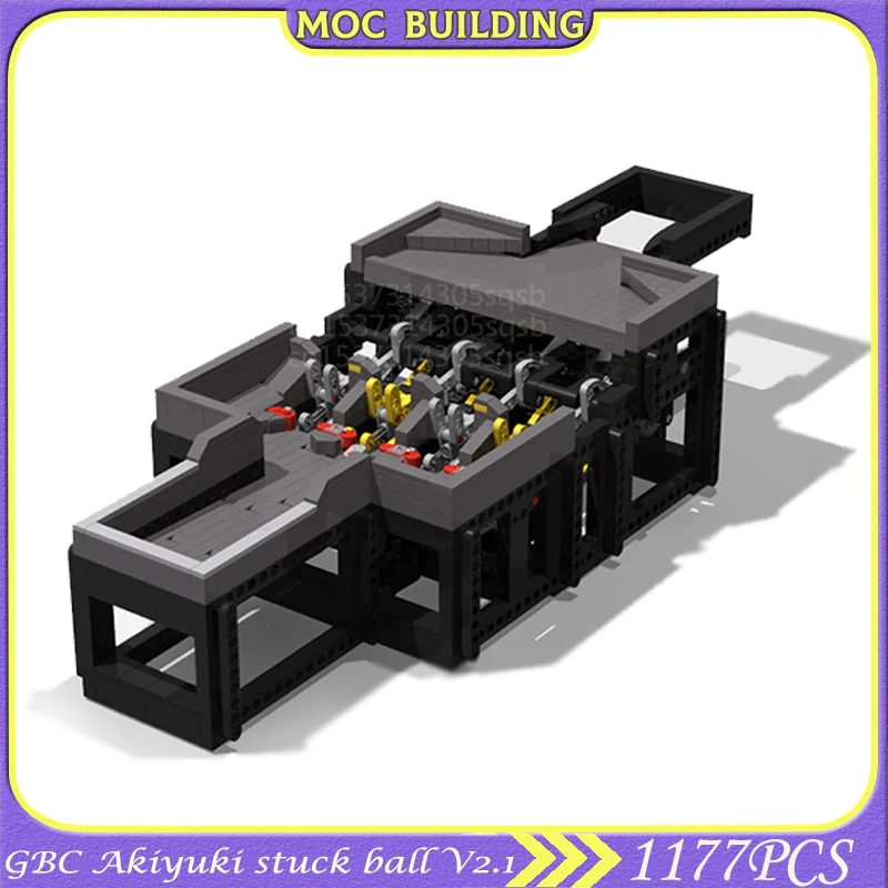 

Конструктор MOC Technology, модель двигателя GBC, Akiyuki, застревший шар, строительный блок, креативная Коллекция игрушек, сборка «сделай сам», кирпичи, подарки на день рождения