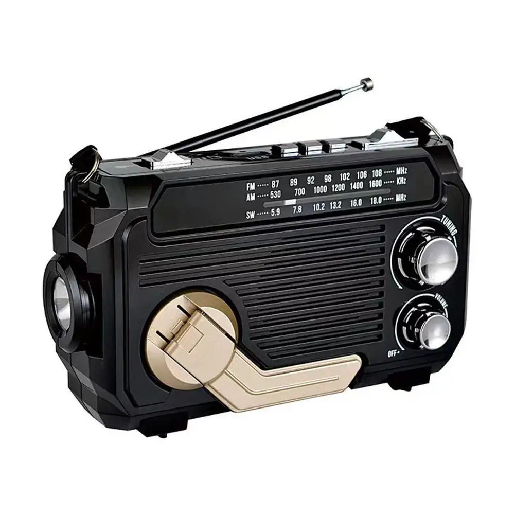 

Radio Portable Solar Charging Emergency Weather Radio Usb Cable/Solar Charging Hand Multi-Band Bluetooth Music Player Support TF