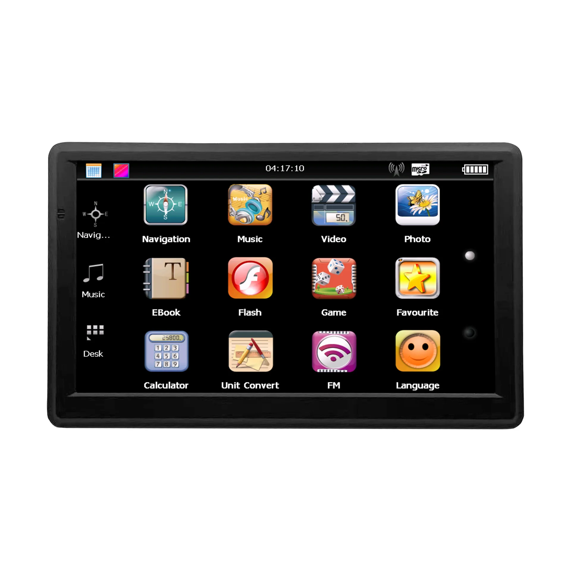 Portable 7-inch car mounted GPS navigator, high-definition 8G car truck, universal in the United States and Europe