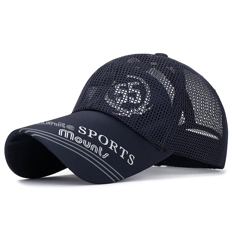Four season sun hat with extended brim, sun protection baseball hat with long brim, sports breathable hat