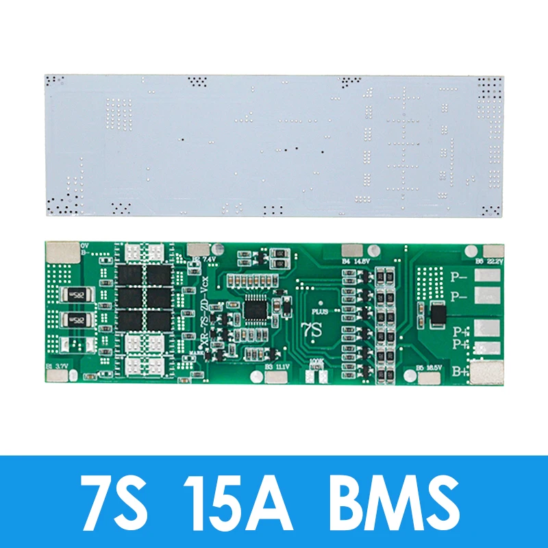 BMS 7S 24V 10A 15A 20A 30A Li-ion 18650 Battery Charge Board With Balance Function Short Circuit / Temperature Protection