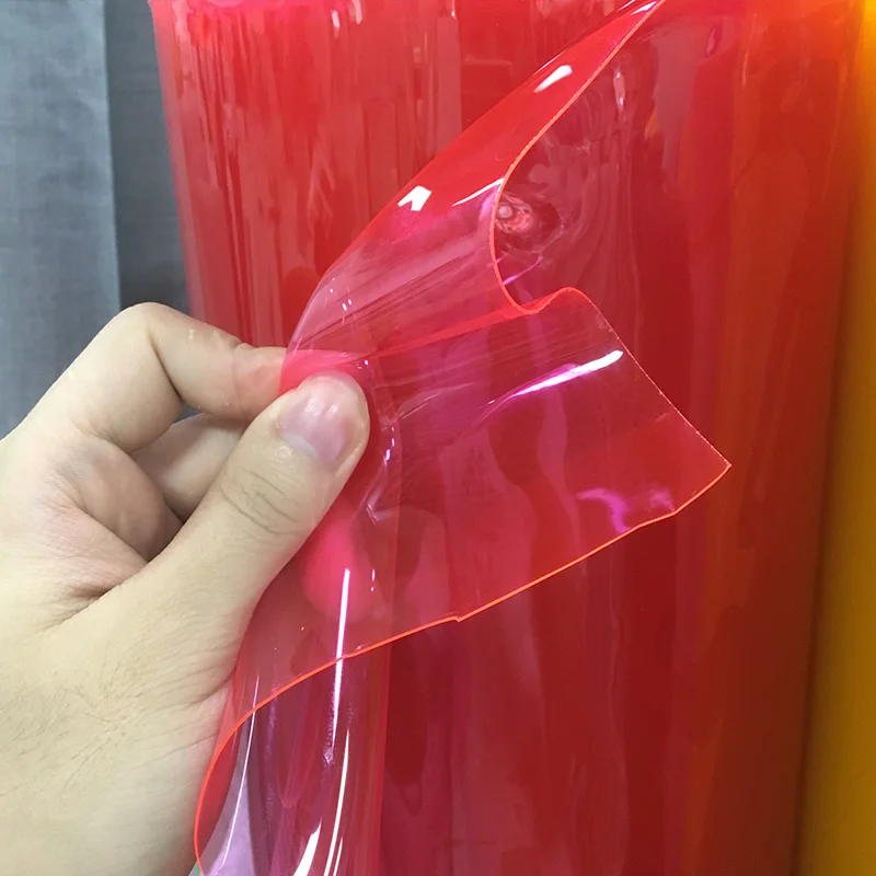 Super clear Transparent PVC Vinyl Fabric for TPU tape/bandage polyester based DIY Bow Accessories Synthetic Faux Leather Sheets