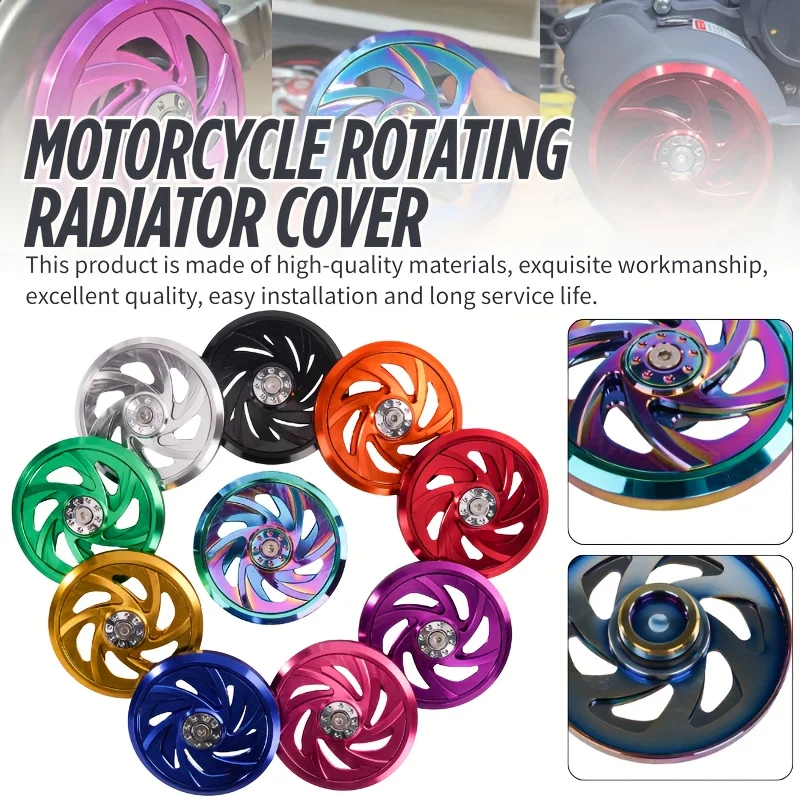 Cubierta Universal para ventilador de refrigeración de motor de motocicleta, protector de radiador, aleación de aluminio CNC, construcción duradera para Honda CG150 XR150