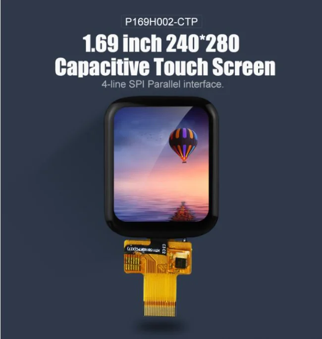 1,69 Zoll kapazitiver Touchscreen Full View SPI-Schnittstelle ST7789V Treiber LCD-Display – Detail 18