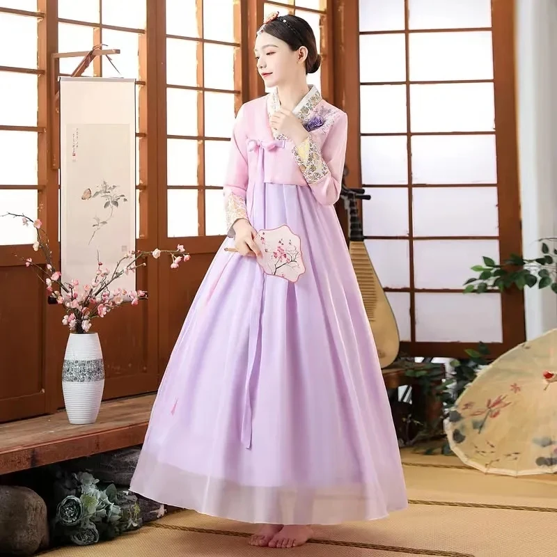 traditional-palace-hanbok-dress-for-women-bronzing-ethnic-minority-dresses-improved-ethnic-dance-performance-clothing-suit