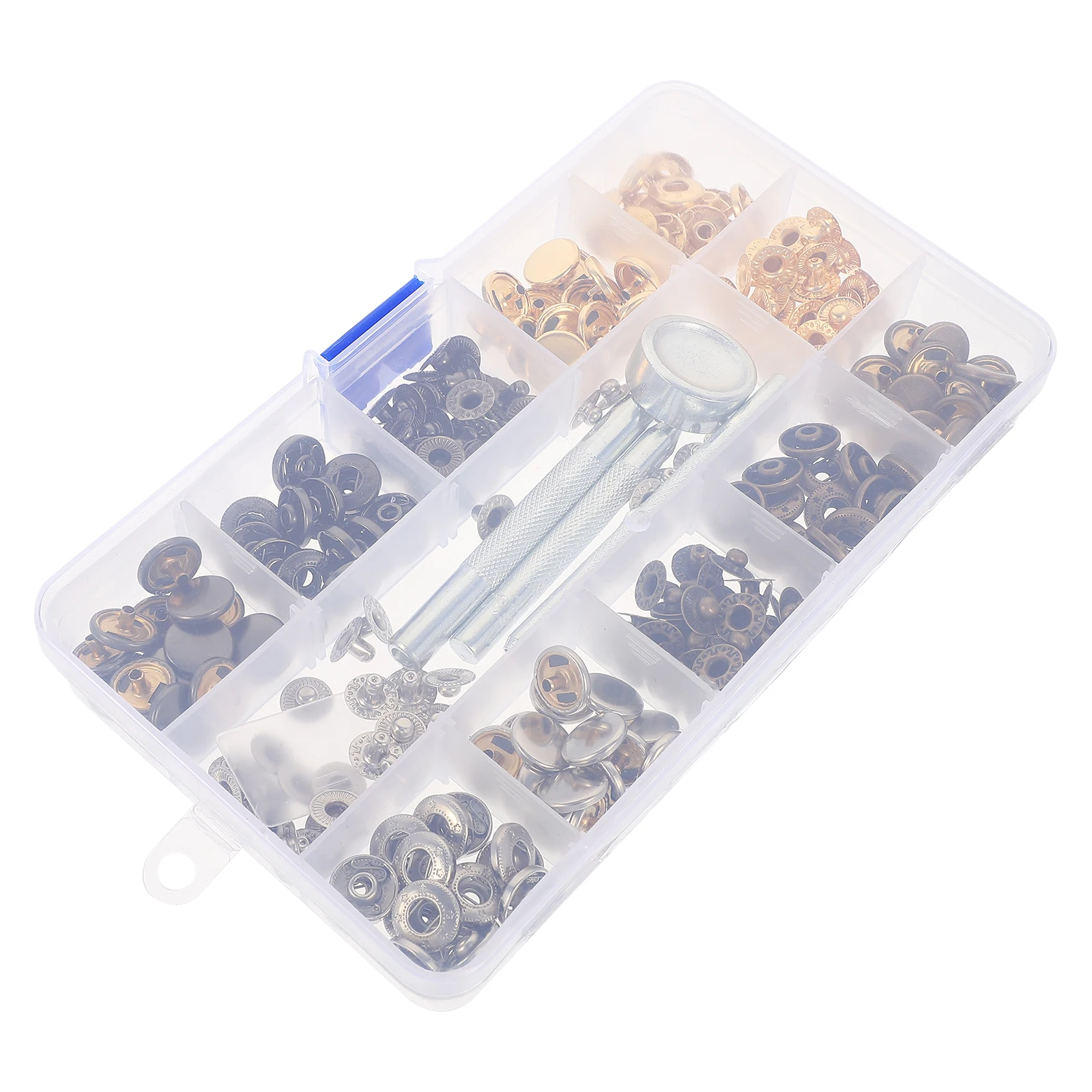 

80pcs Copper Snap Buttons DIY Kit Practical Fasteners for Clothes T-shirts Hats Jumpsuits Wallet Buckles Decorative Coat Button
