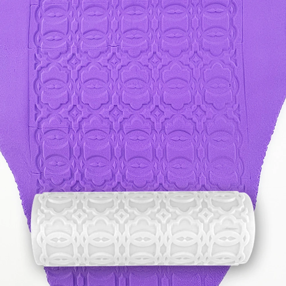 

3Pcs Clay Texture Rollers Plastic Craft Rollers for Polymer Clay Handmade DIY Pottery Embossing Tools Set Embossing Roller