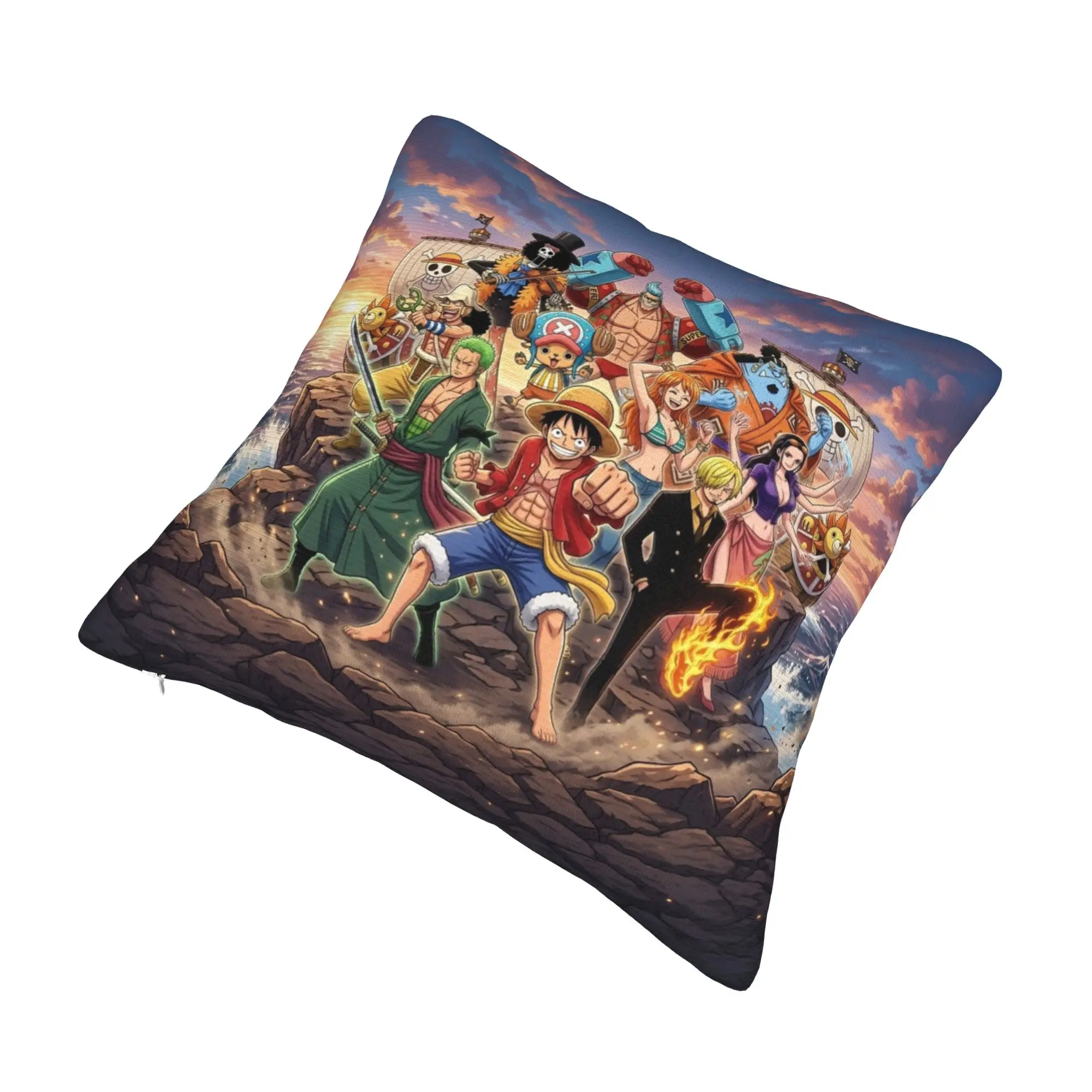 Nico Robin One Piece Sanji Luffy  Luxury Throw Pillow Covers Decoration Usopp (Roronoa Zoro  Cushions for Sofa