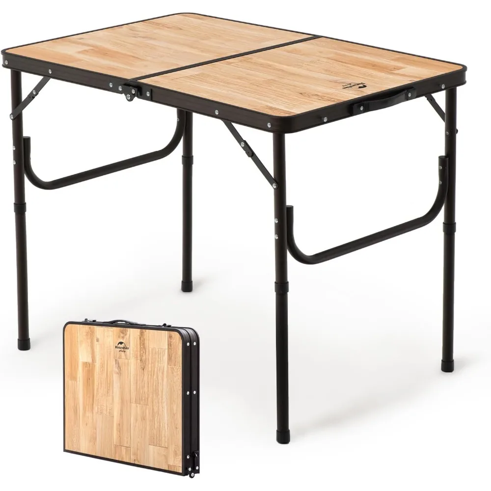

Folding Camping Table, Portable Tables with Adjustable Legs, 35.4×23.6×14.6 Inch Foldable Camp Pinic Tables with Carry Bag for