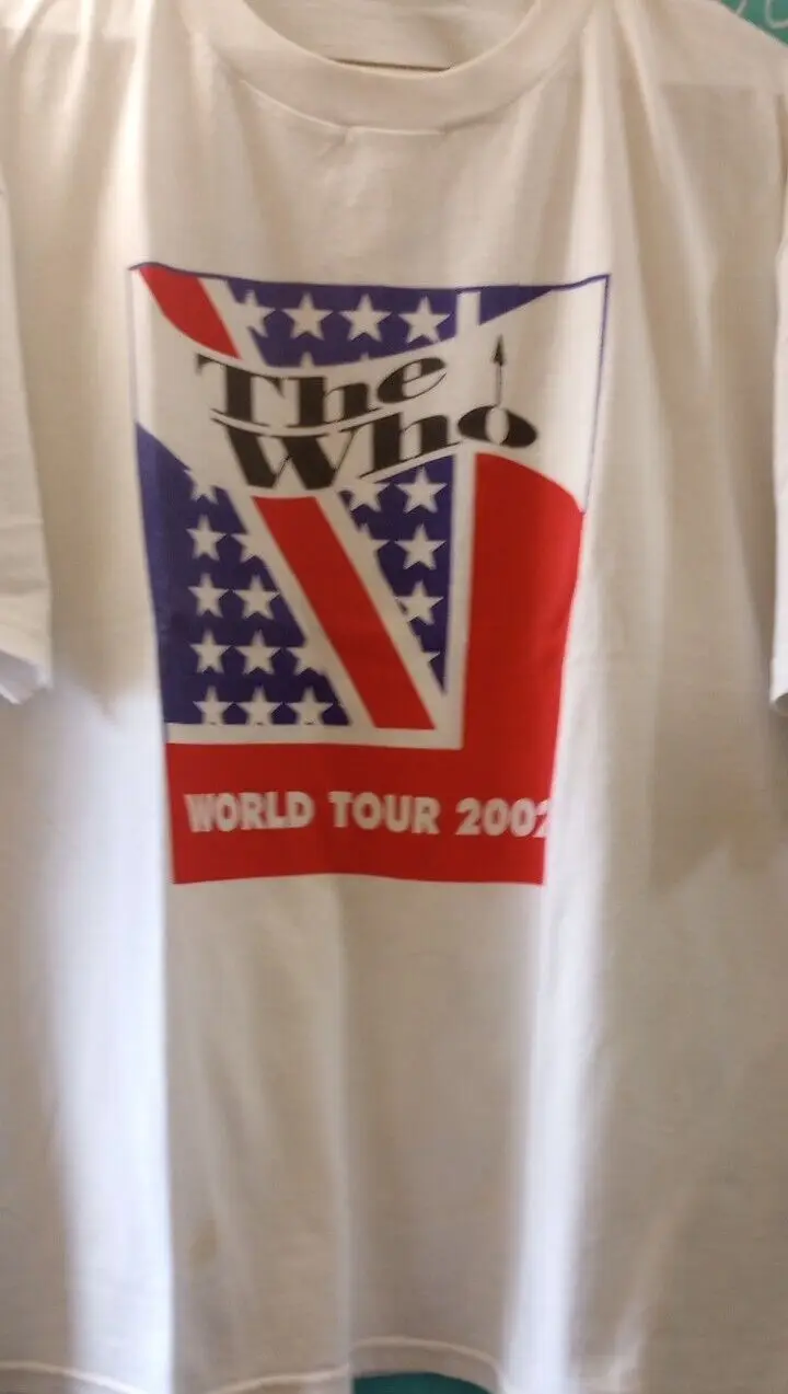 The Who 2002 Tour T shirt In Memory Of John Ox Entwistle White XL