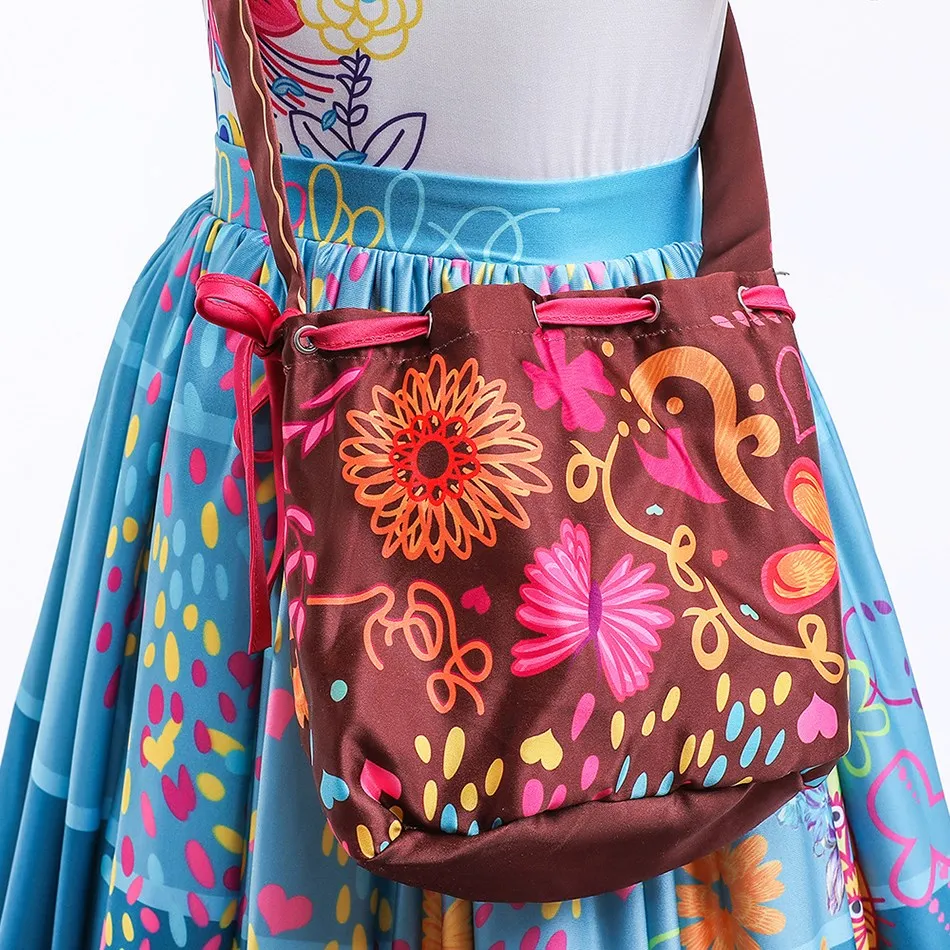 الأميرة زهرة مادريجال تأثيري زي للأطفال ، ميربيل عيد الميلاد و هالوين الملابس للفتيات ، الزي الصيف للأطفال ، 2 إلى 10 سنوات #5